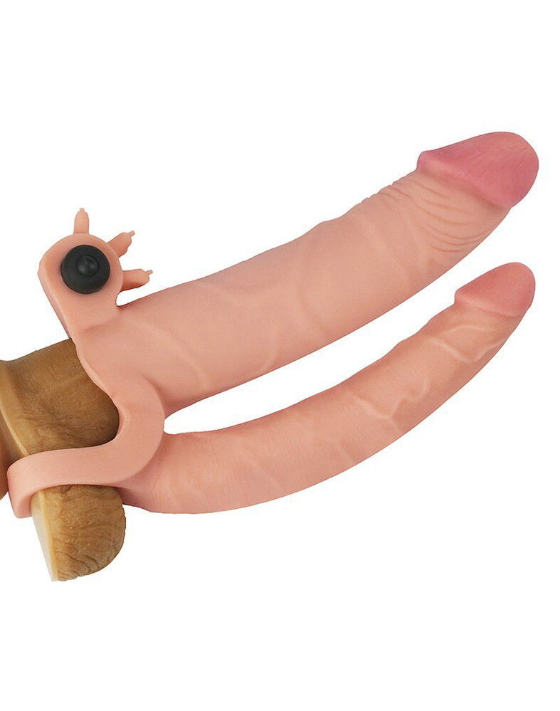 LoveToy Pleasure X Tender Penis Sleeve - Vibrierende +5 cm Verlängerung
