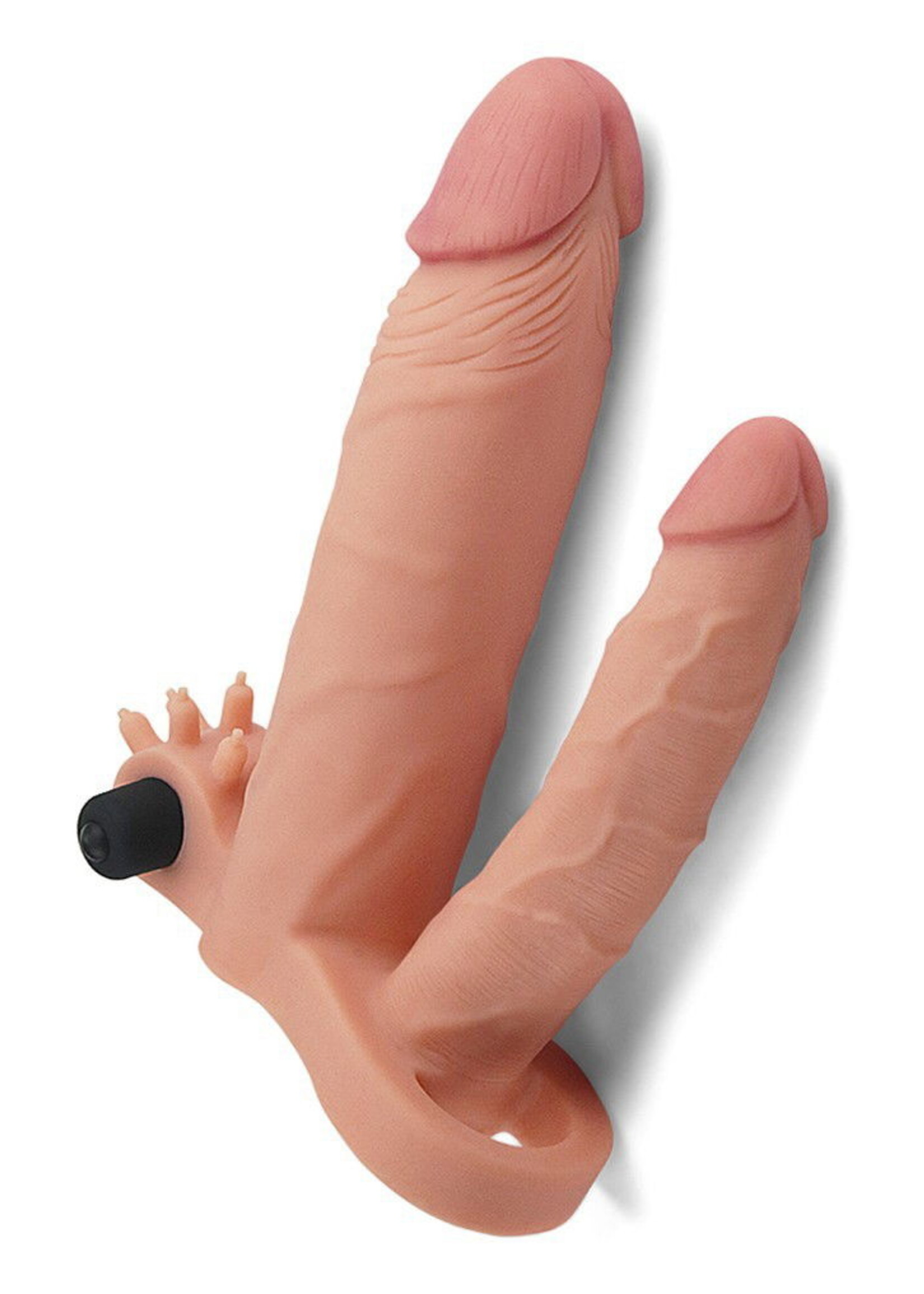LoveToy Pleasure X Tender Penis Sleeve - Vibrerend +5 cm verlenging