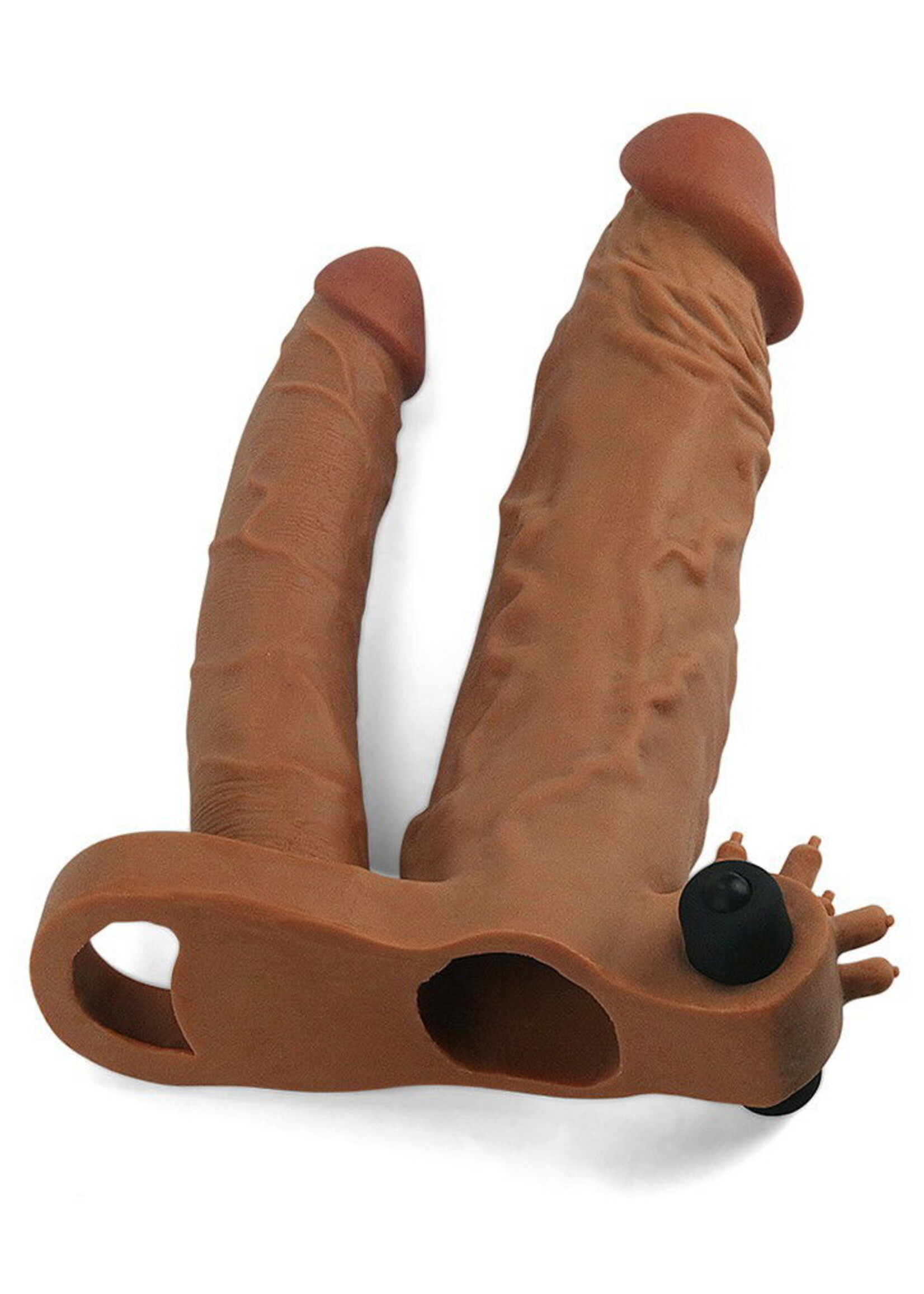 LoveToy Pleasure X Tender Dubbele Penishuls - Vibrerend +5 cm Verlenging