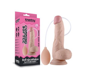 LoveToy Soft Ejaculation Cock with Balls 20 cm