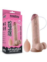 LoveToy Pénis à éjaculation douce avec testicules 23 cm