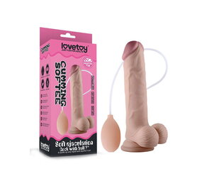 LoveToy Soft Ejaculation Cock with Balls 23cm LoveToy Soft Ejaculation Cock with Balls 23cm