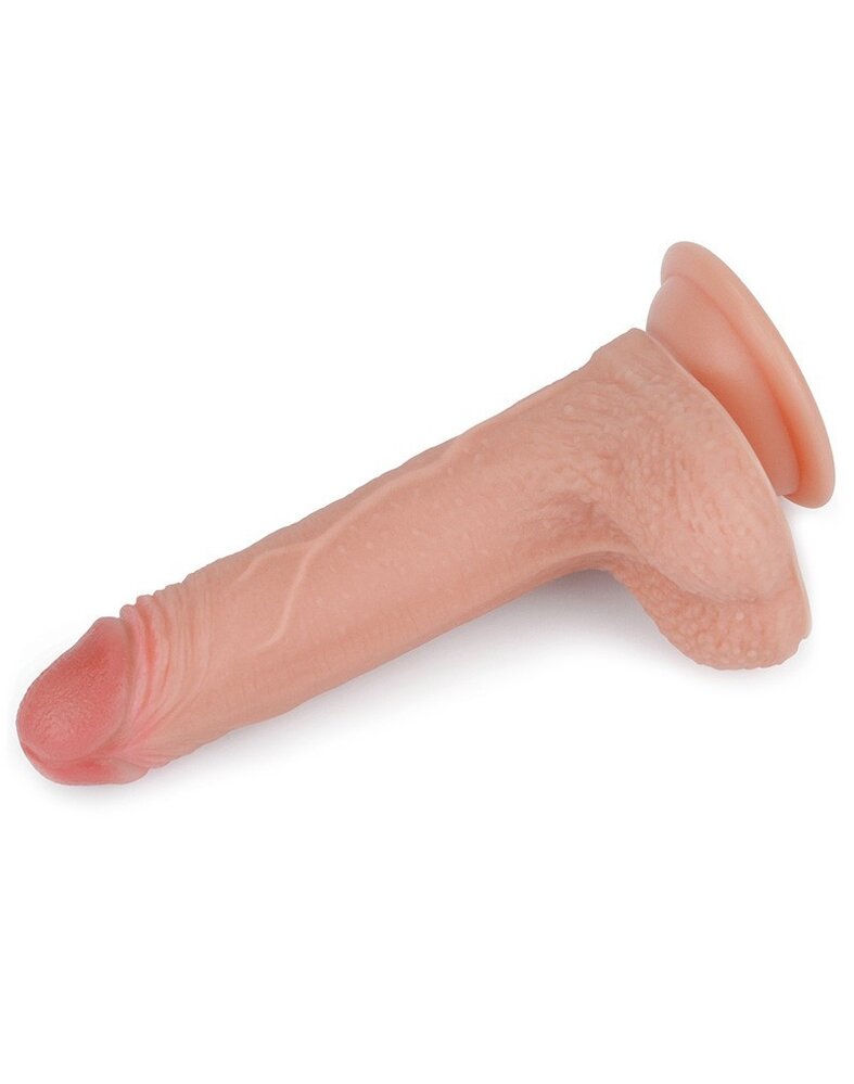 LoveToy Realistischer Dildo 18 cm - Nude - 18 cm Ø3,8 cm