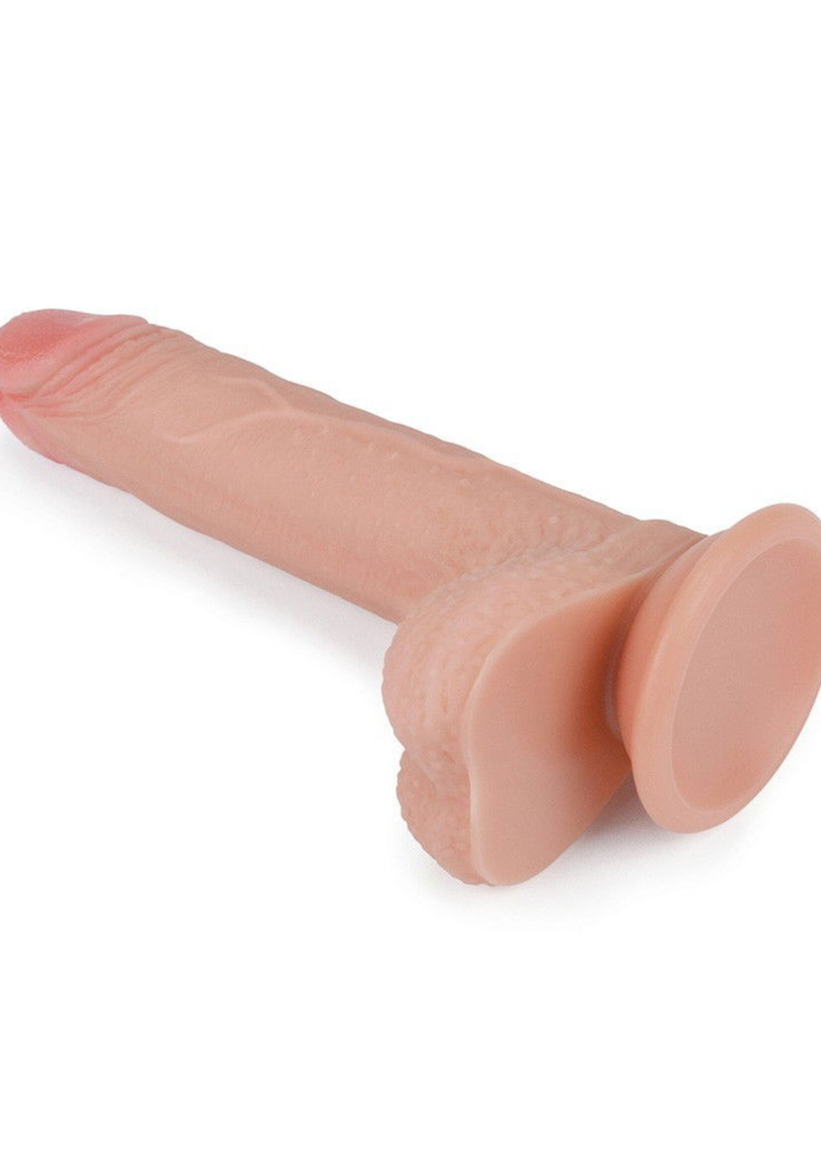 LoveToy Realistischer Dildo 18 cm - Nude - 18 cm Ø3,8 cm