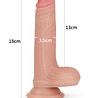 LoveToy Realistischer Dildo 18 cm - Nude - 18 cm Ø3,8 cm