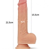 LoveToy Draaiende en verwarmende dildo - Realistische dildo 21,5 cm Ø4 cm + verwarmingsfunctie LoveToy Draaiende en verwarmende dildo - Realistische dildo 21,5 cm Ø4 cm + verwarmingsfunctie