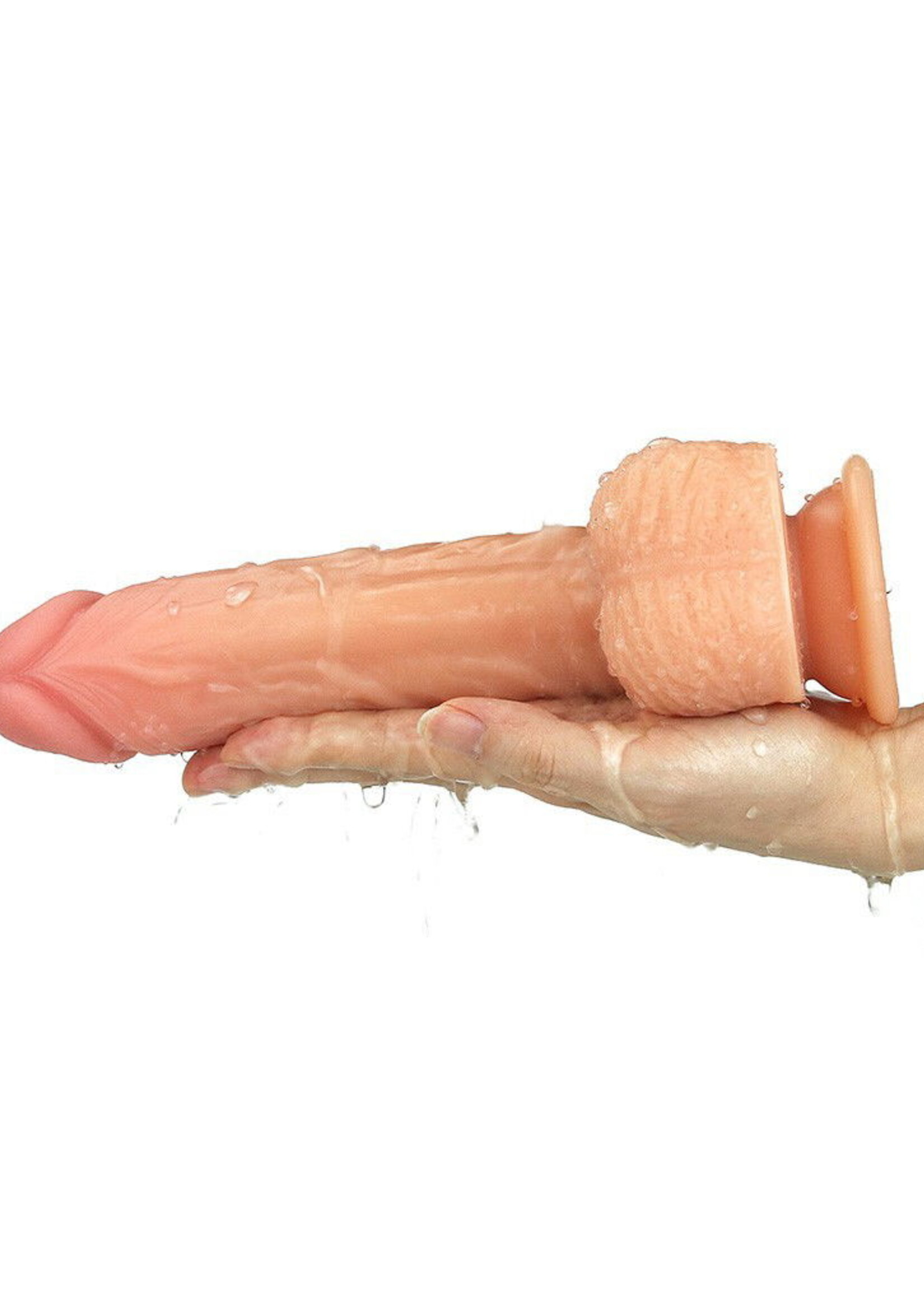 LoveToy Gode réaliste rotatif et chauffant 21 cm - Nude