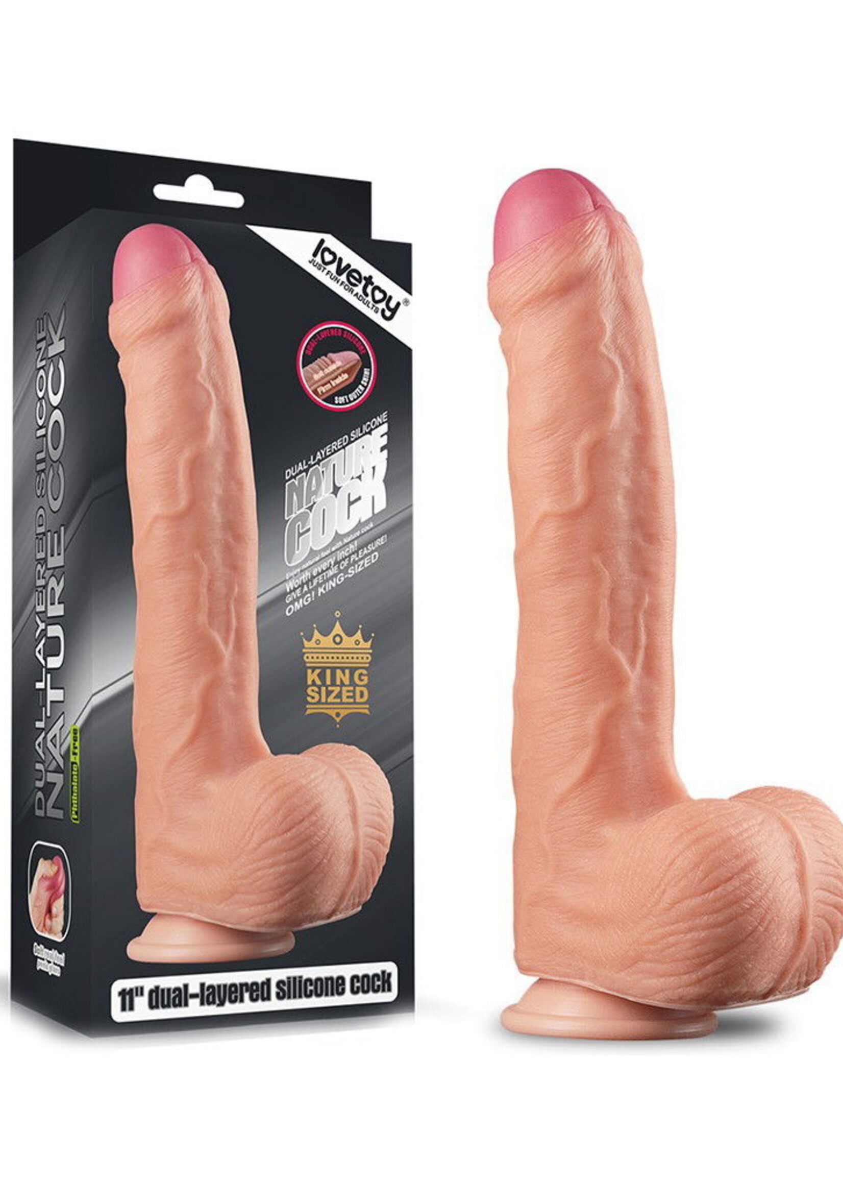 LoveToy Realistischer Dildo - Dildo 28 cm Ø5,3 cm