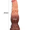 LoveToy LoveToy - Dildo with Veines 24 cm - Nude/Brown LoveToy LoveToy - Dildo with Veines 24 cm - Nude/Brown