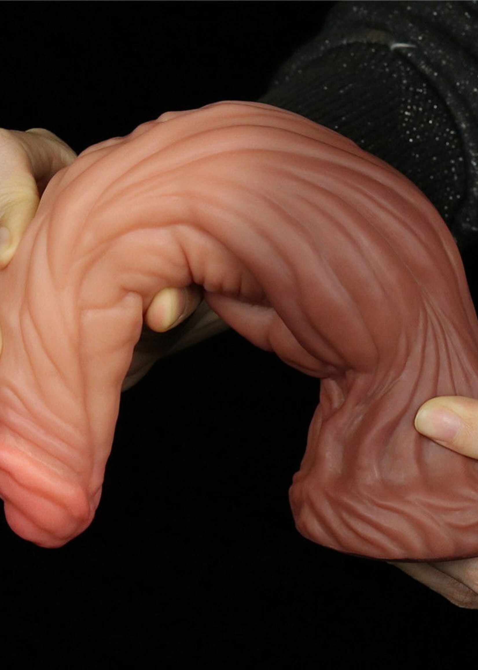 LoveToy Dildo mit Adern - Realistischer Dildo 24,5 cm Ø6,3 cm