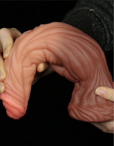 LoveToy LoveToy - Gode veiné 24 cm - Nude/Marron LoveToy LoveToy - Gode veiné 24 cm - Nude/Marron