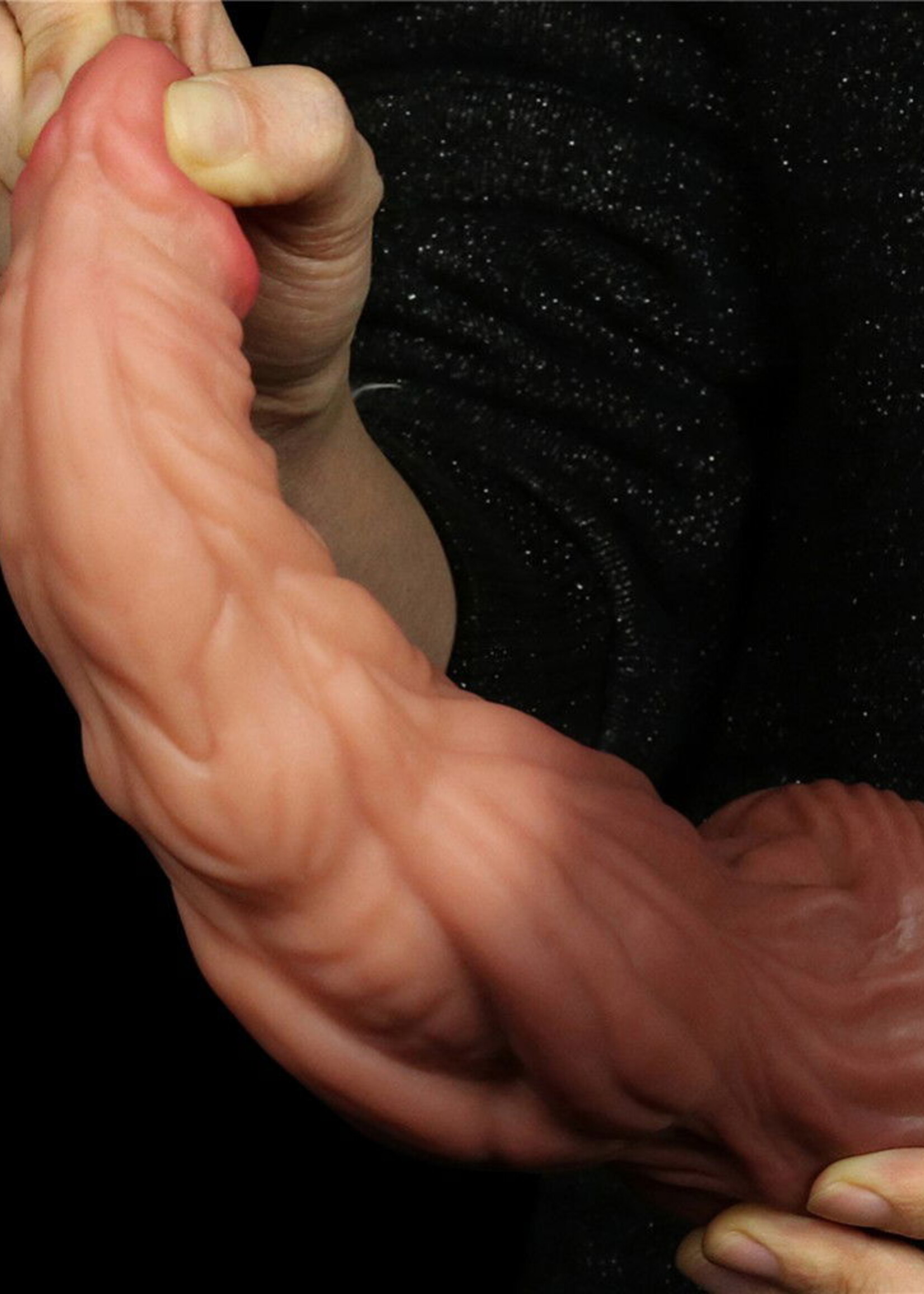 LoveToy Dildo mit Adern - Realistischer Dildo 24,5 cm Ø6,3 cm
