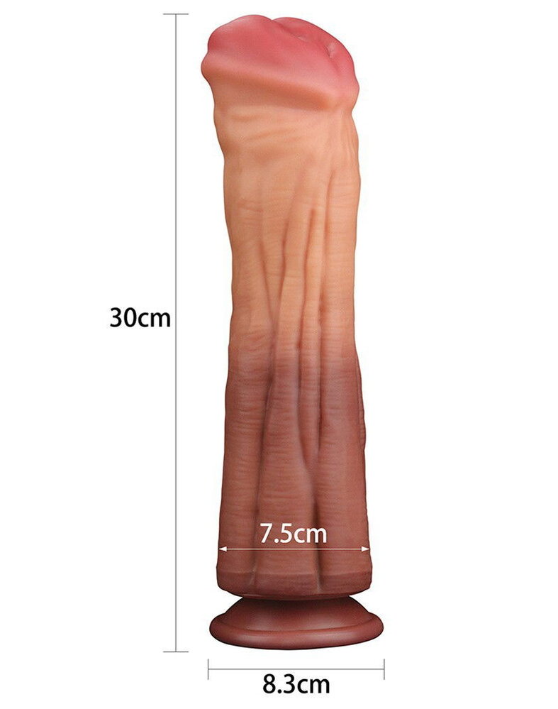 LoveToy Dildo met aderen - Realistische dildo 30 cm Ø7,5 cm