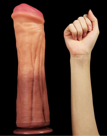LoveToy Dildo mit Adern - Realistischer Dildo 30 cm Ø7,5 cm