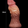 LoveToy Gode veiné 18 cm - Nude/Marron