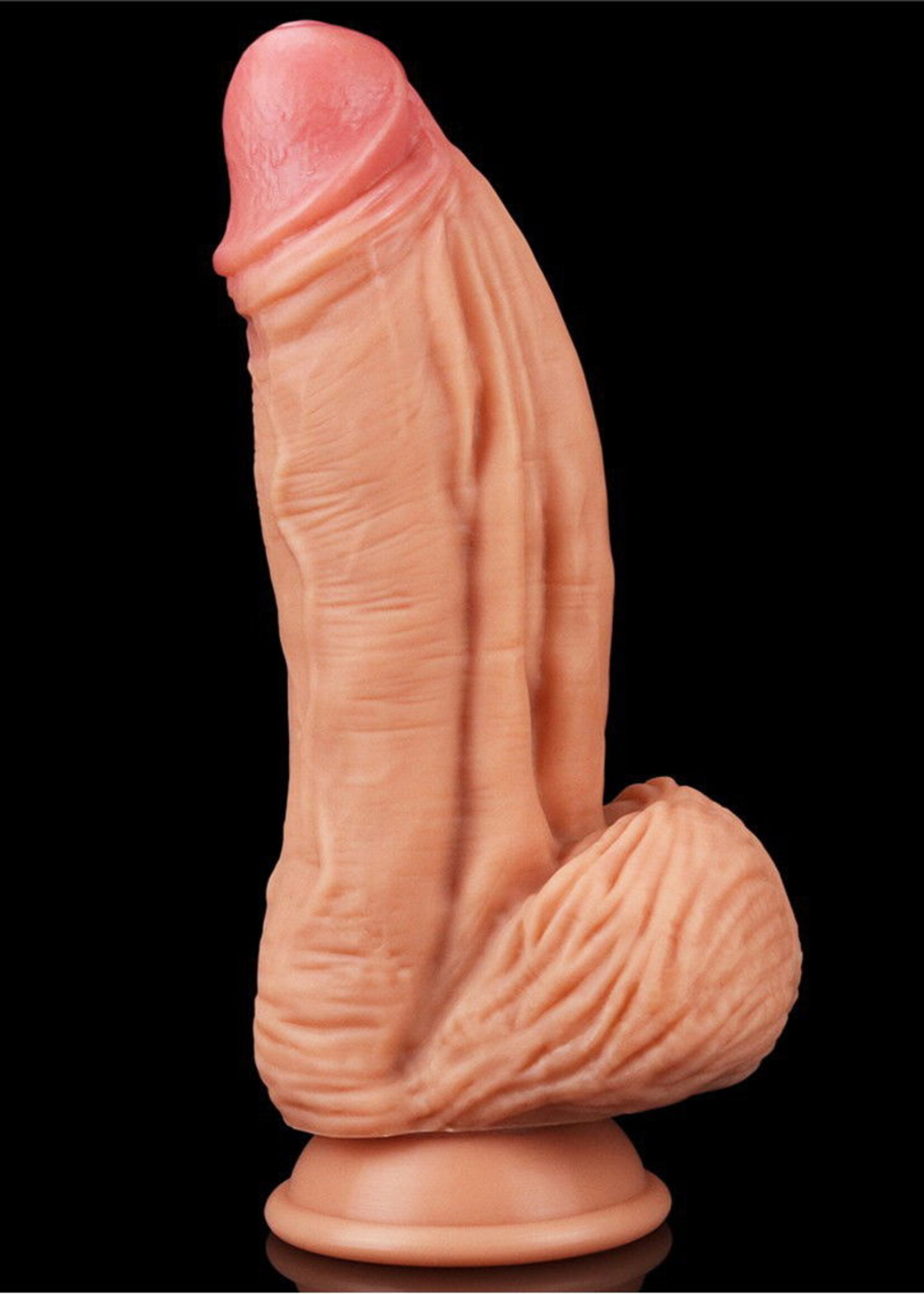 LoveToy Gode veiné 24,5 cm - Nude