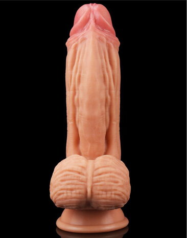 LoveToy Gode veiné 24,5 cm - Nude