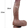 LoveToy LoveToy – Zweischichtiger Silikon-Dildo 27 cm (Ø 5,3 cm) – Braun LoveToy LoveToy – Zweischichtiger Silikon-Dildo 27 cm (Ø 5,3 cm) – Braun
