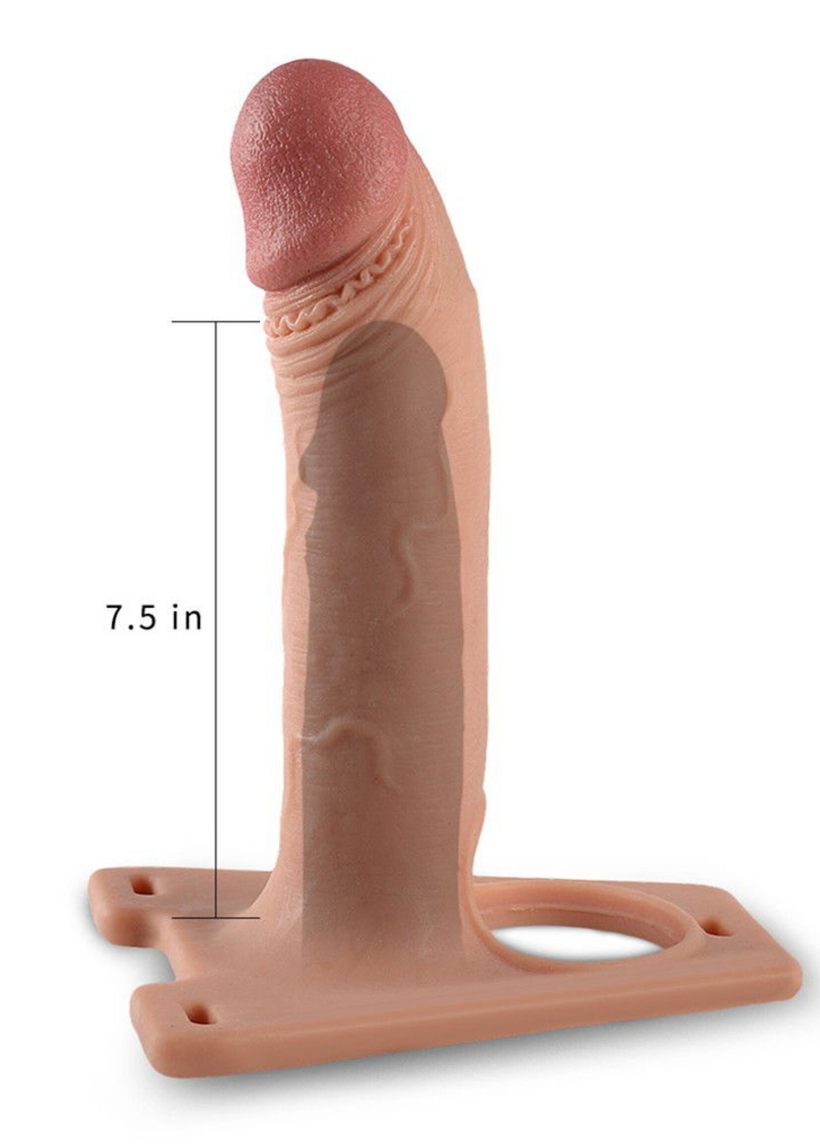 LoveToy Strap-On Harness mit Dildo 20 cm + Hohlhülle