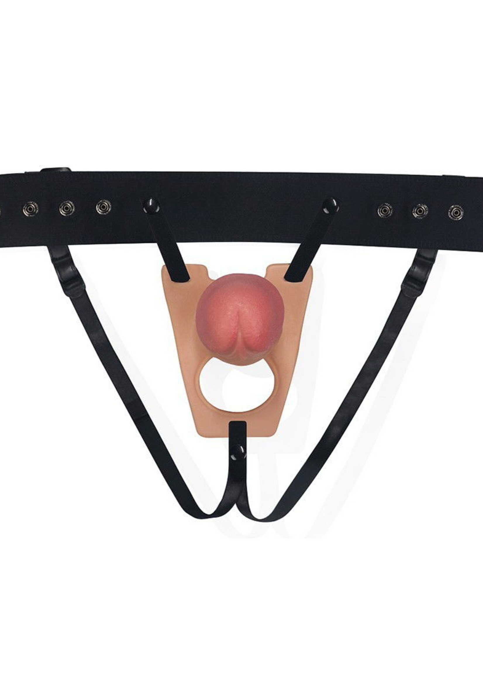 LoveToy Harnais ceinture avec gode 21,5 cm - Nude