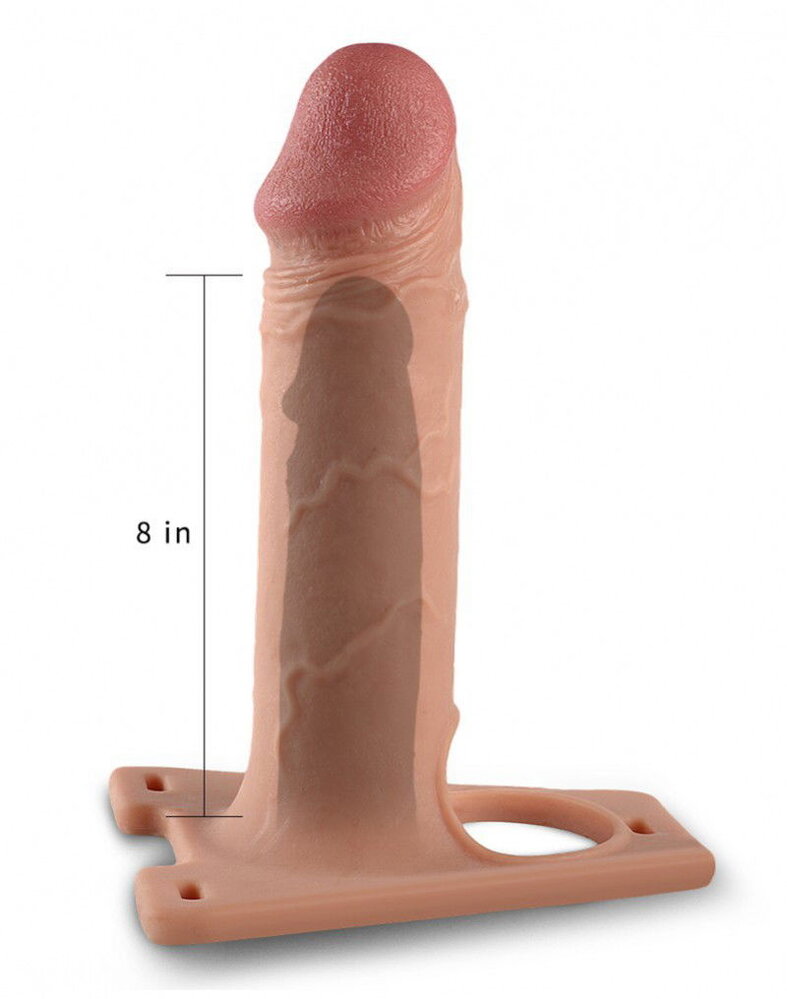 LoveToy Strap-on harnas met dildo 21,5 cm + holle huls