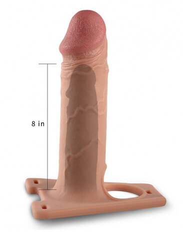 LoveToy Harnais ceinture avec gode 21,5 cm - Nude