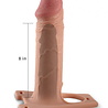 LoveToy Harnais ceinture avec gode 21,5 cm - Nude