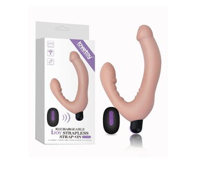 LoveToy iJoy - Vibrerende Dubbele Dildo met afstandbediening - Nude