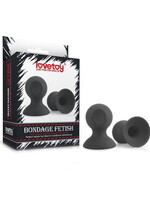 LoveToy Nipple Suckers - Zwart