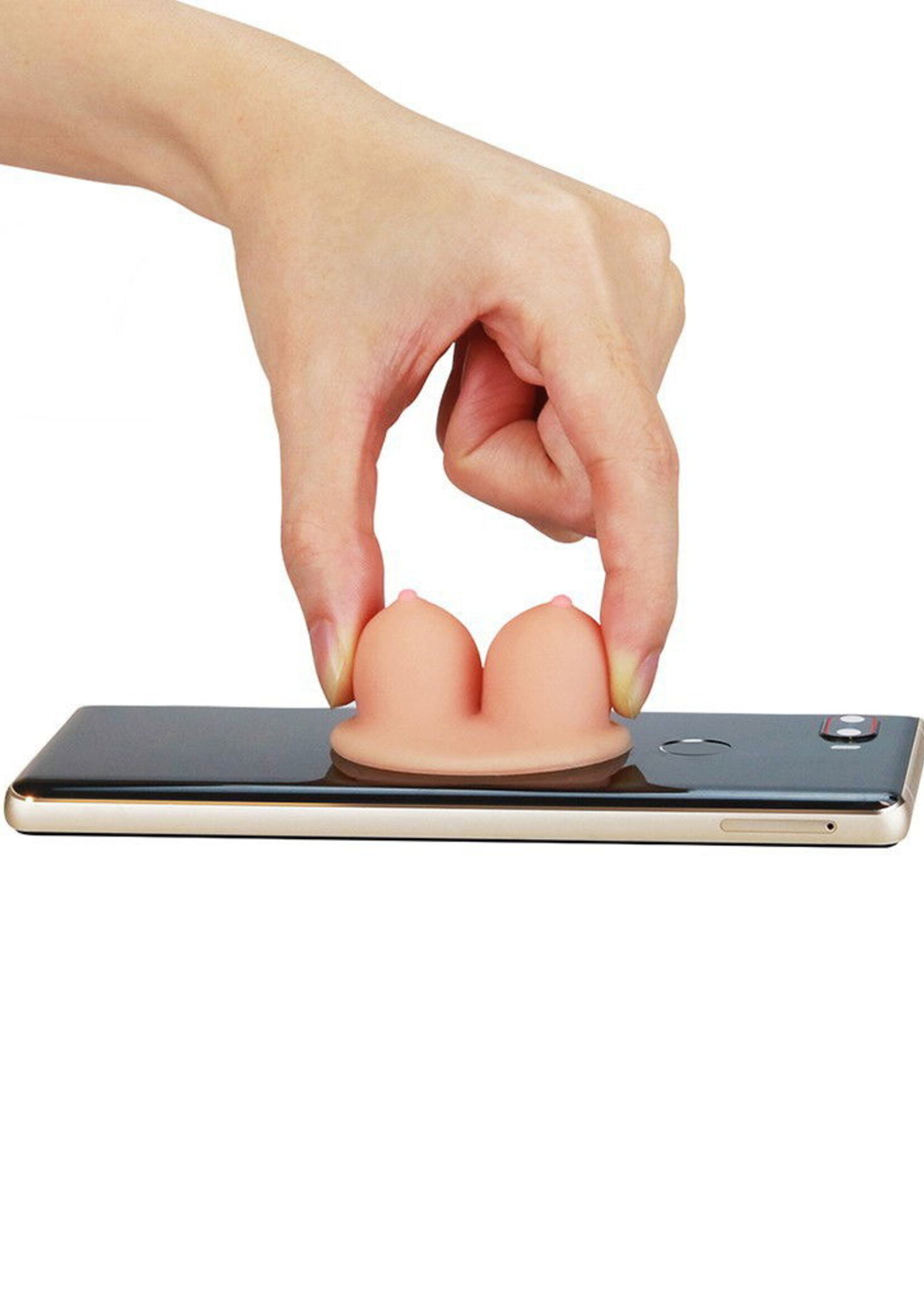 LoveToy Telefoonhouder in de vorm van een borst