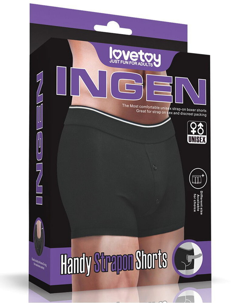 LoveToy Unisex shorts met bandjes - Strap-on harnas