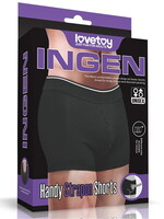 LoveToy Short à bretelles unisexe - Noir