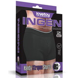 LoveToy Unisex Strap-On Shorts Size L - Zwart