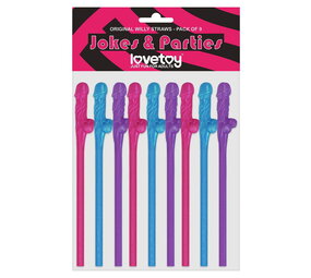 LoveToy Penis Rietjes - Set van 9 LoveToy Penis Rietjes - Set van 9