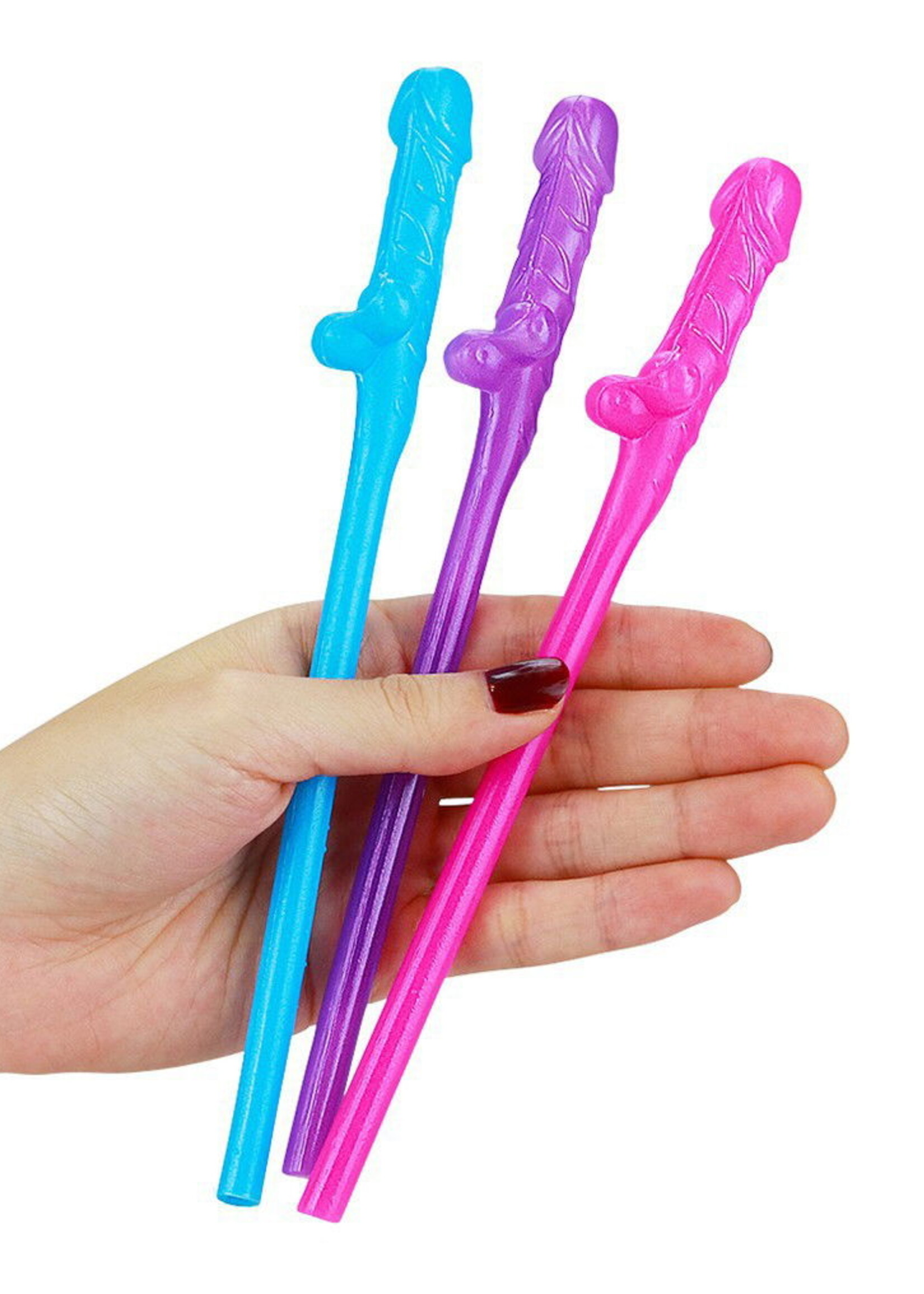 LoveToy Willy rietjes - verpakking van 9