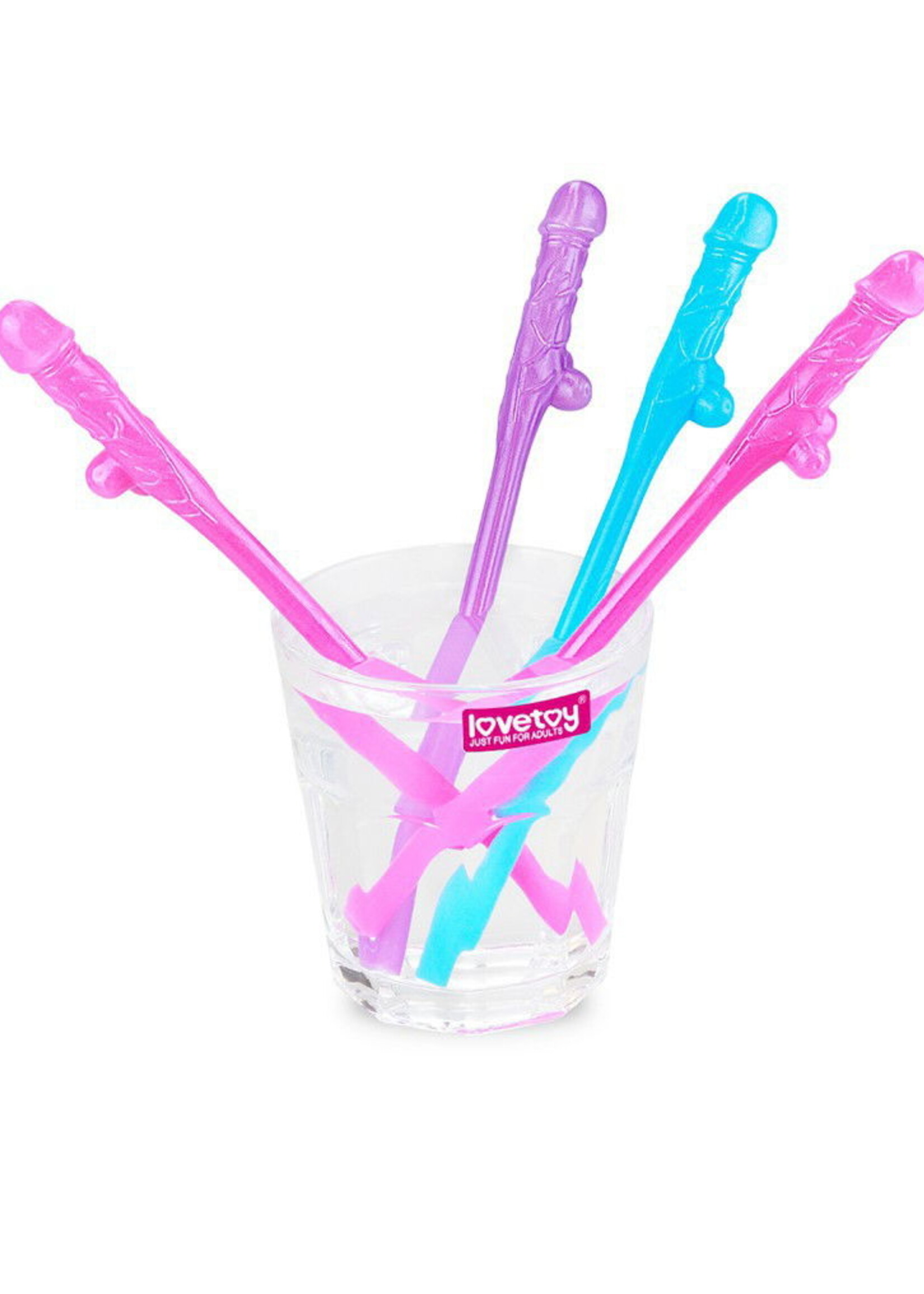 LoveToy Willy-Strohhalme - 9er-Pack