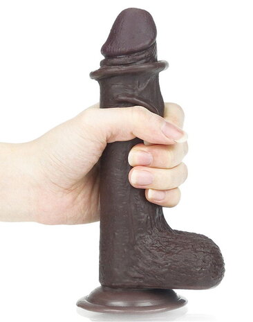 LoveToy Gode coulissant 17,5 cm - Noir
