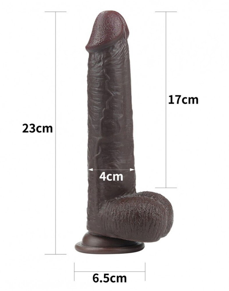 LoveToy Gode coulissant 23 cm - Noir