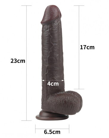 LoveToy Gode coulissant 23 cm - Noir