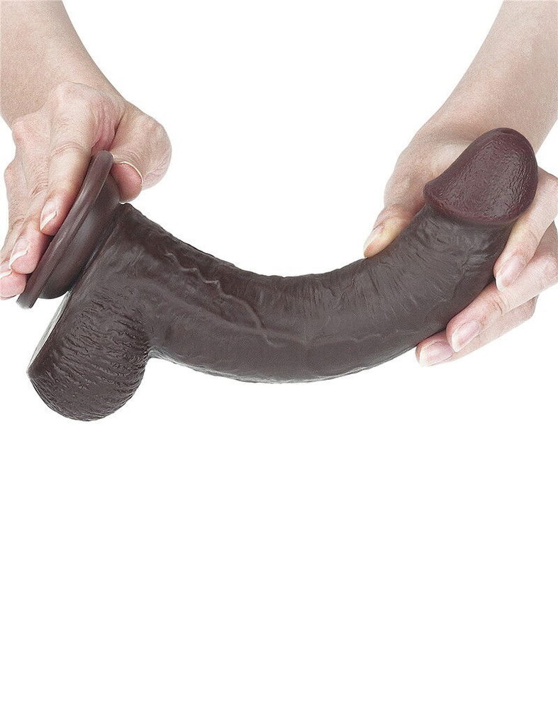 LoveToy Dildo met glijdende huid - Realistische dildo 23 cm Ø4 cm