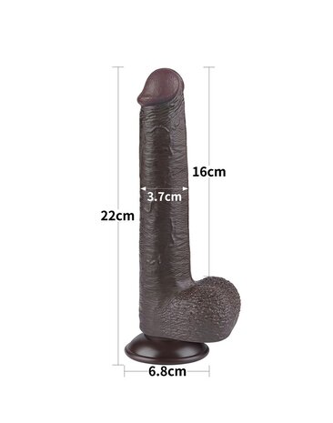 LoveToy Gode coulissant 24 cm - Noir