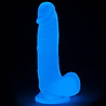 LoveToy Lumino Play Dildo - Realistische dildo 19 cm Ø4 cm + Lichtgevend in het donker