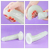 LoveToy Lumino Play Dildo - Realistische dildo 19 cm Ø4 cm + Lichtgevend in het donker