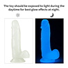 LoveToy Lumino Play Dildo - Realistischer Dildo 19 cm Ø4 cm + Glow in the Dark