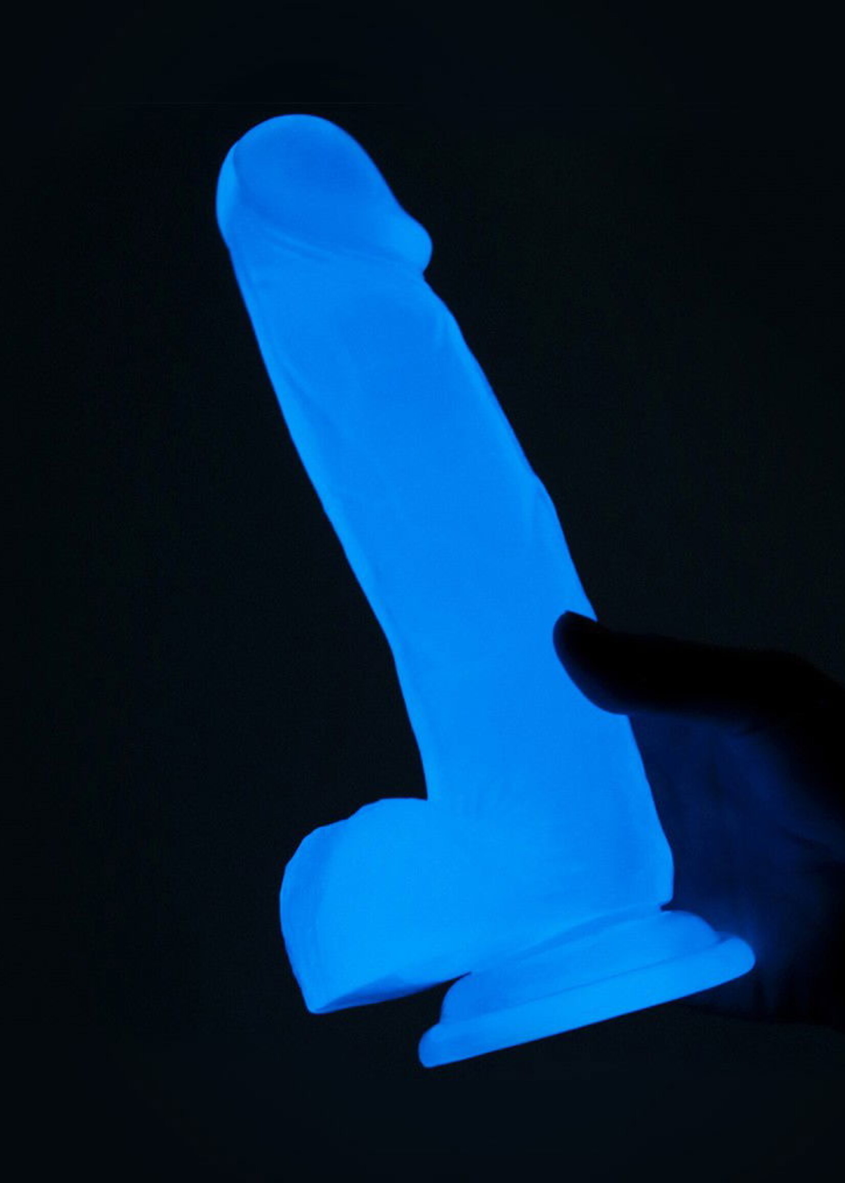 LoveToy Lumino Play Dildo - Realistischer Dildo 19 cm Ø4 cm + Glow in the Dark
