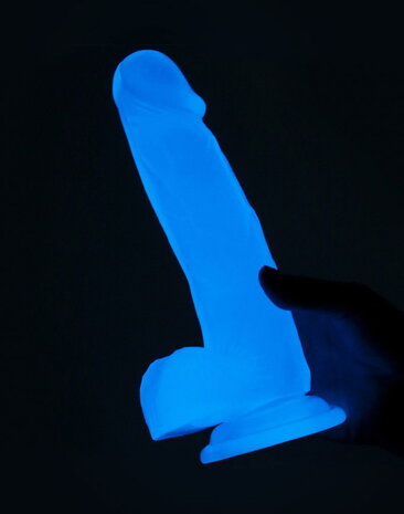 LoveToy Lumino Play Dildo - Realistische dildo 19 cm Ø4 cm + Lichtgevend in het donker