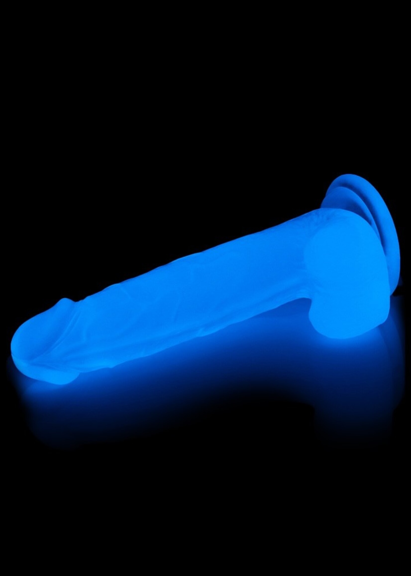 LoveToy Lumino Play Dildo - Realistische dildo 19 cm Ø4 cm + Lichtgevend in het donker