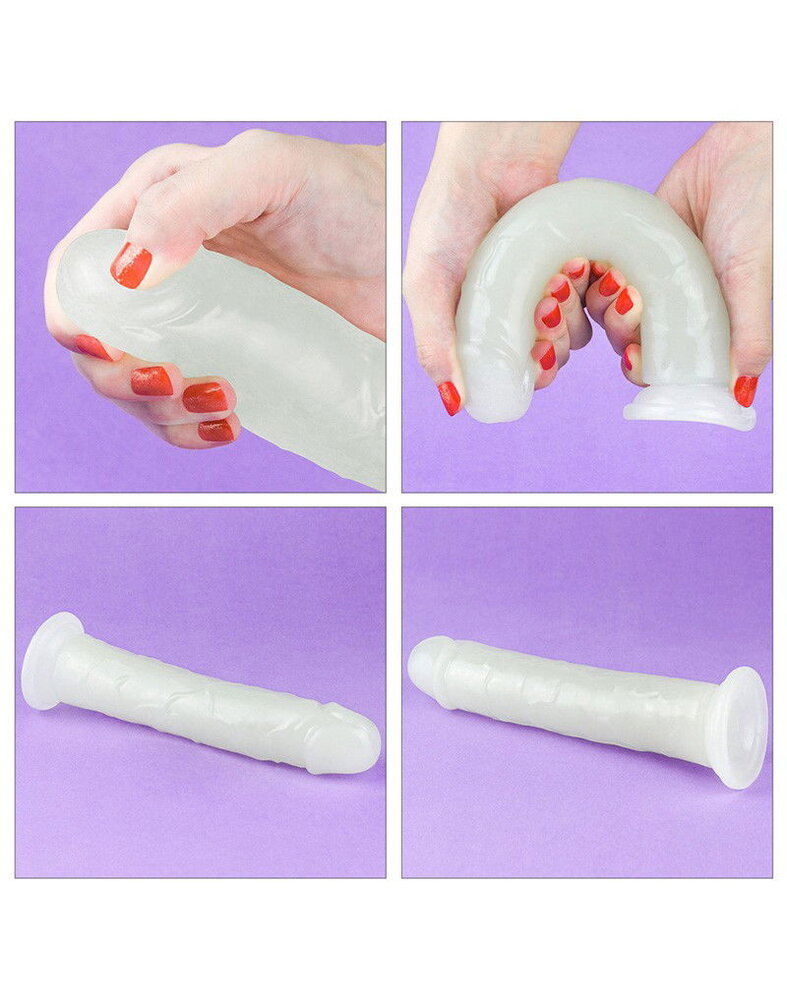 LoveToy Lumino Play Dildo - Realistische dildo 21 cm Ø4 cm + Lichtgevend in het donker