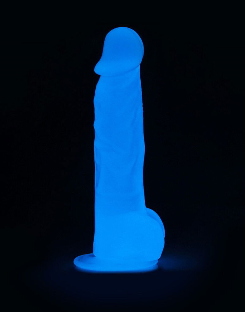 LoveToy Lumino Play Dildo - Realistische dildo 21,5 cm Ø4,5 cm + Lichtgevend in het donker