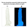 LoveToy Lumino Play Dildo - Realistische dildo 21,5 cm Ø4,5 cm + Lichtgevend in het donker